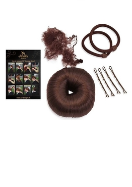 Dressage donut set with guide in dark brown