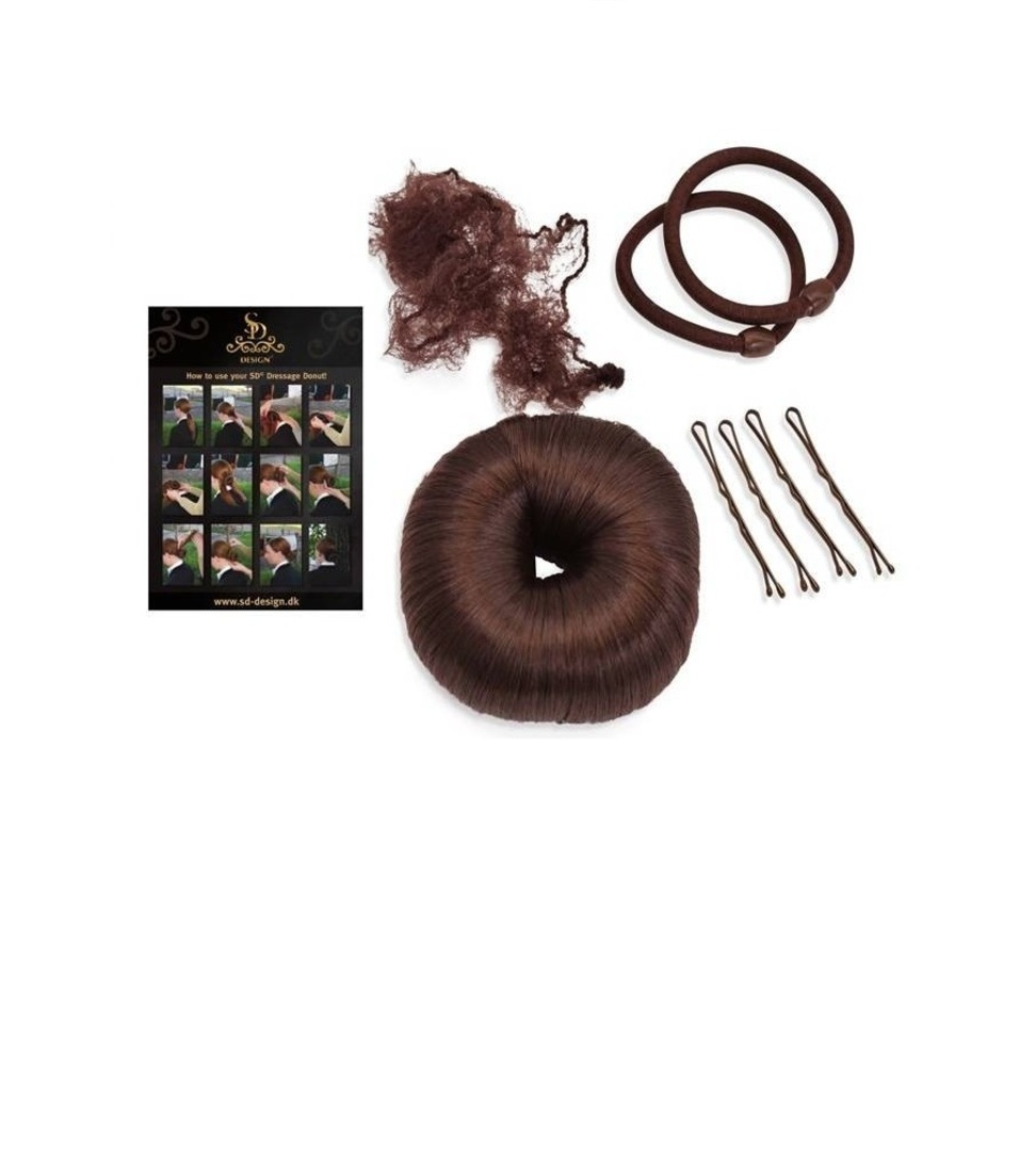 Dressage donut set with guide in dark brown